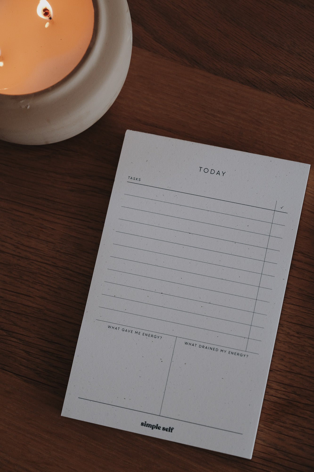 Today Notepad: Balance your Energy | 75-Sheets | 4.5