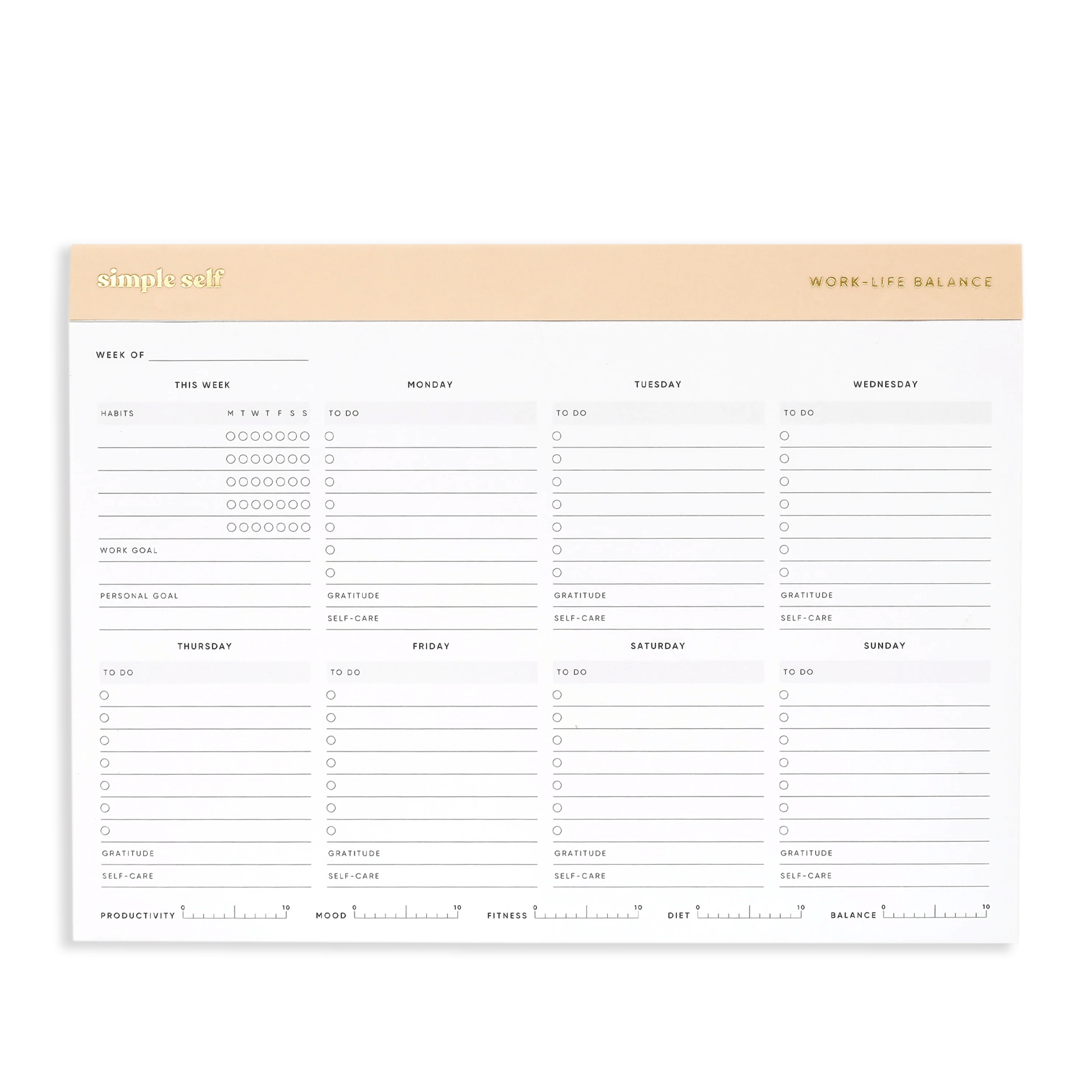 Work-Life Balance Notepad