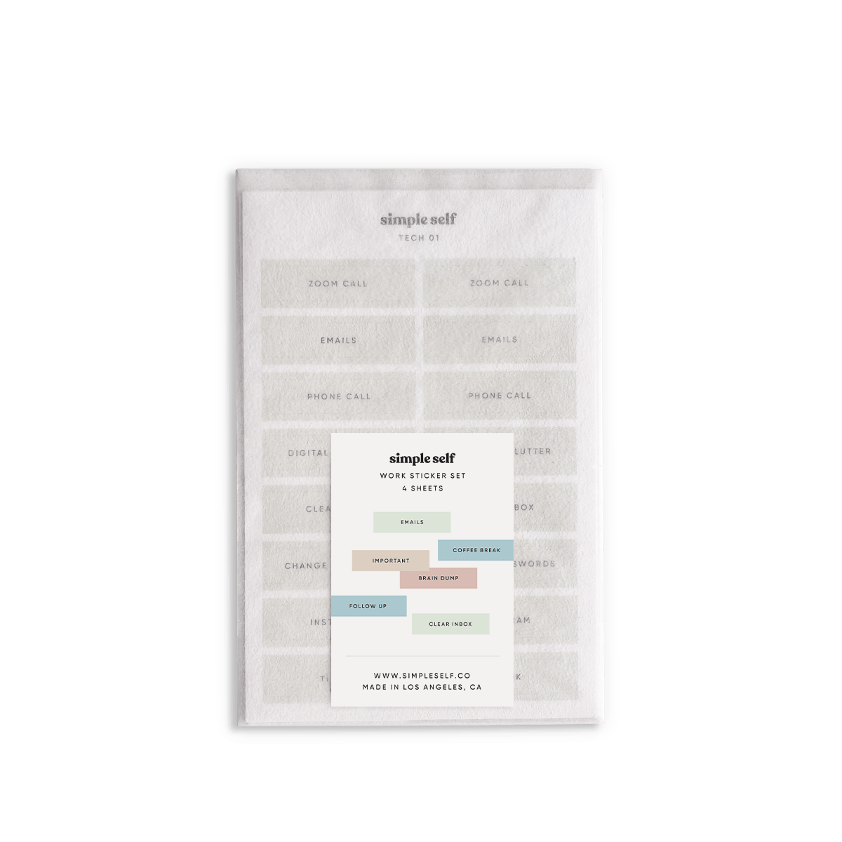 Work Sticker Set – Simple Self