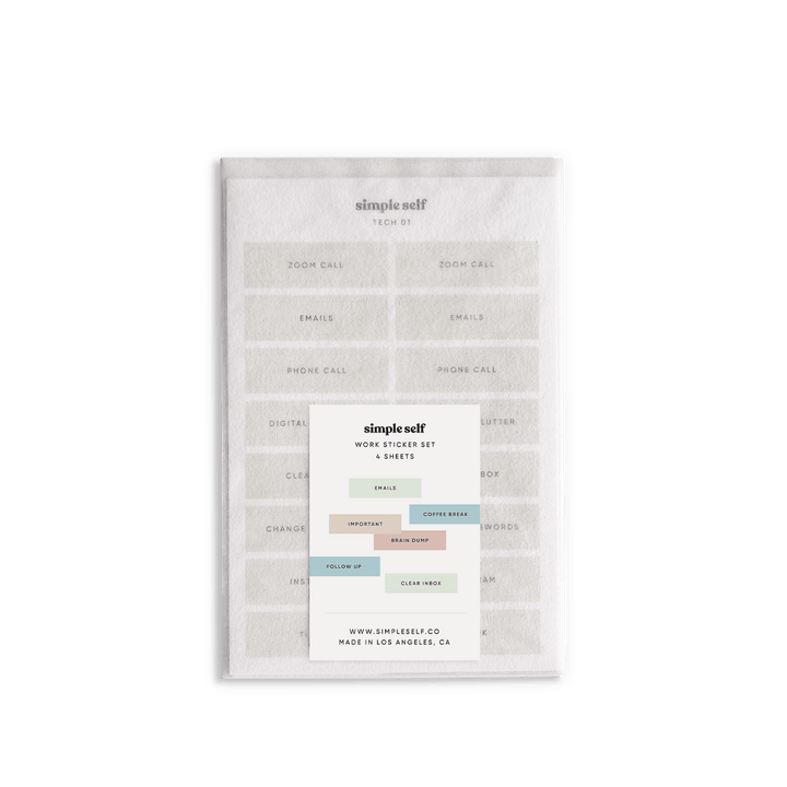 Work Sticker Set – Simple Self