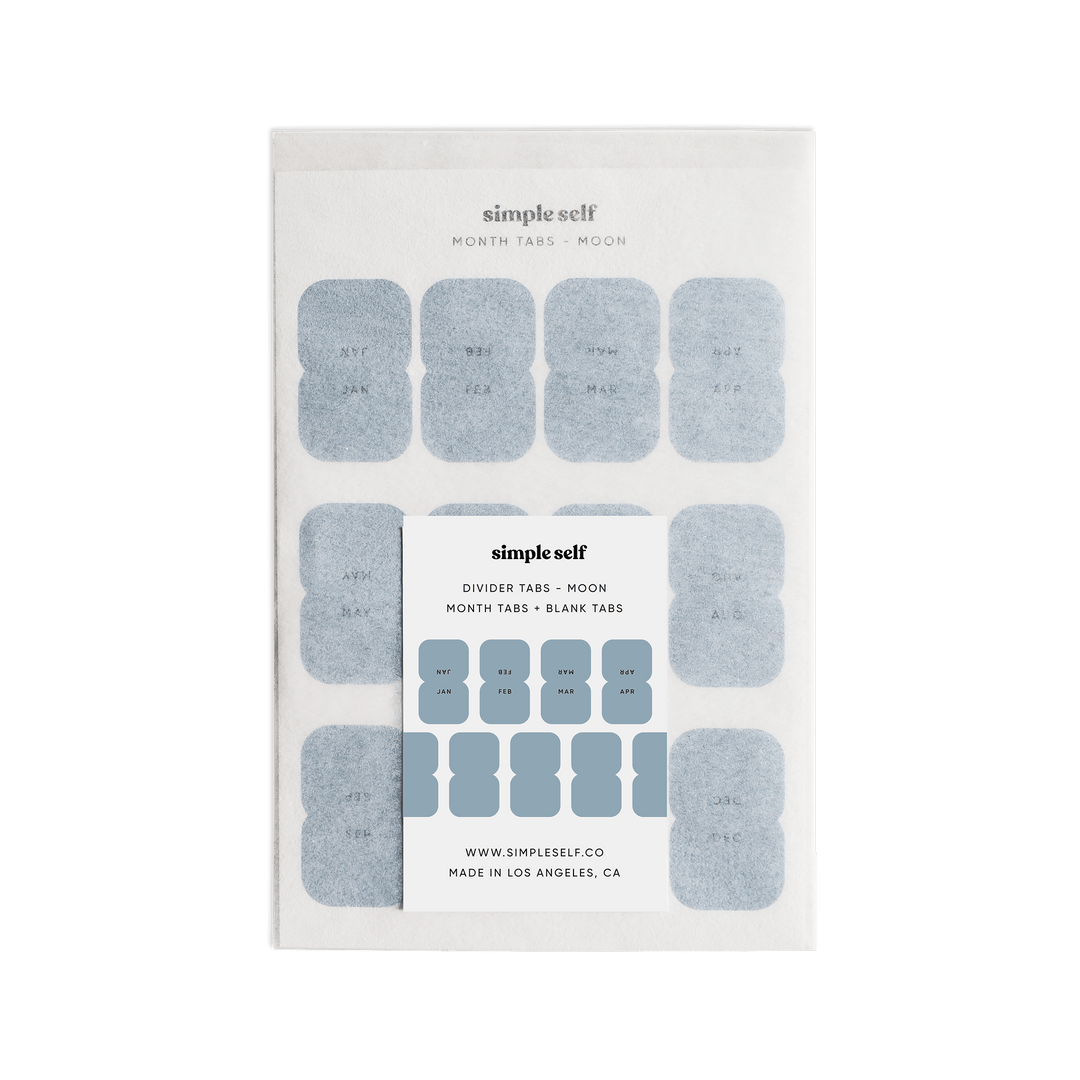 Monthly Blank Divider Tabs Simple Self Monthly blank divider tabs simple self
