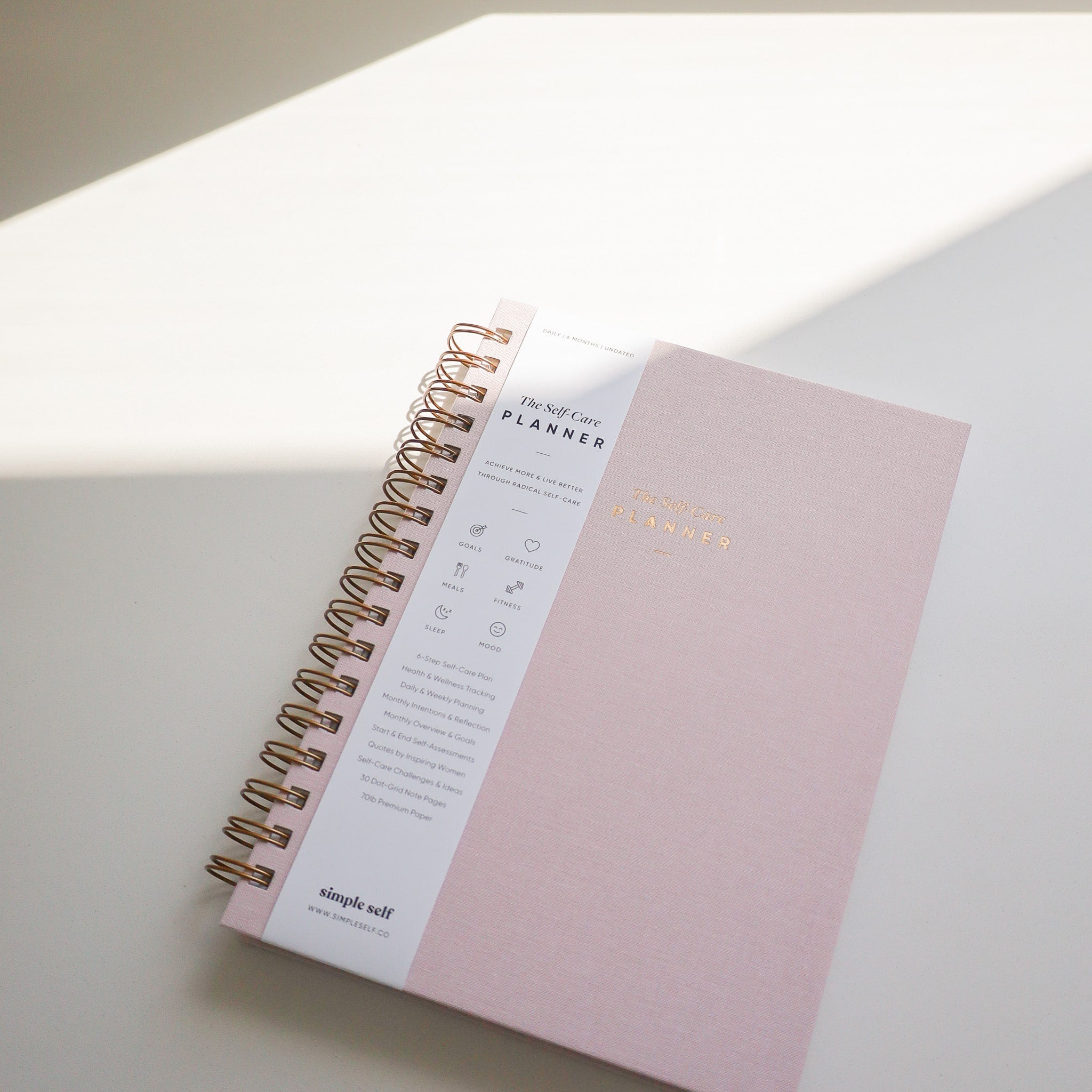 The Self-Care Planner by Simple Self - Daily Edition - 6.5” x 9”