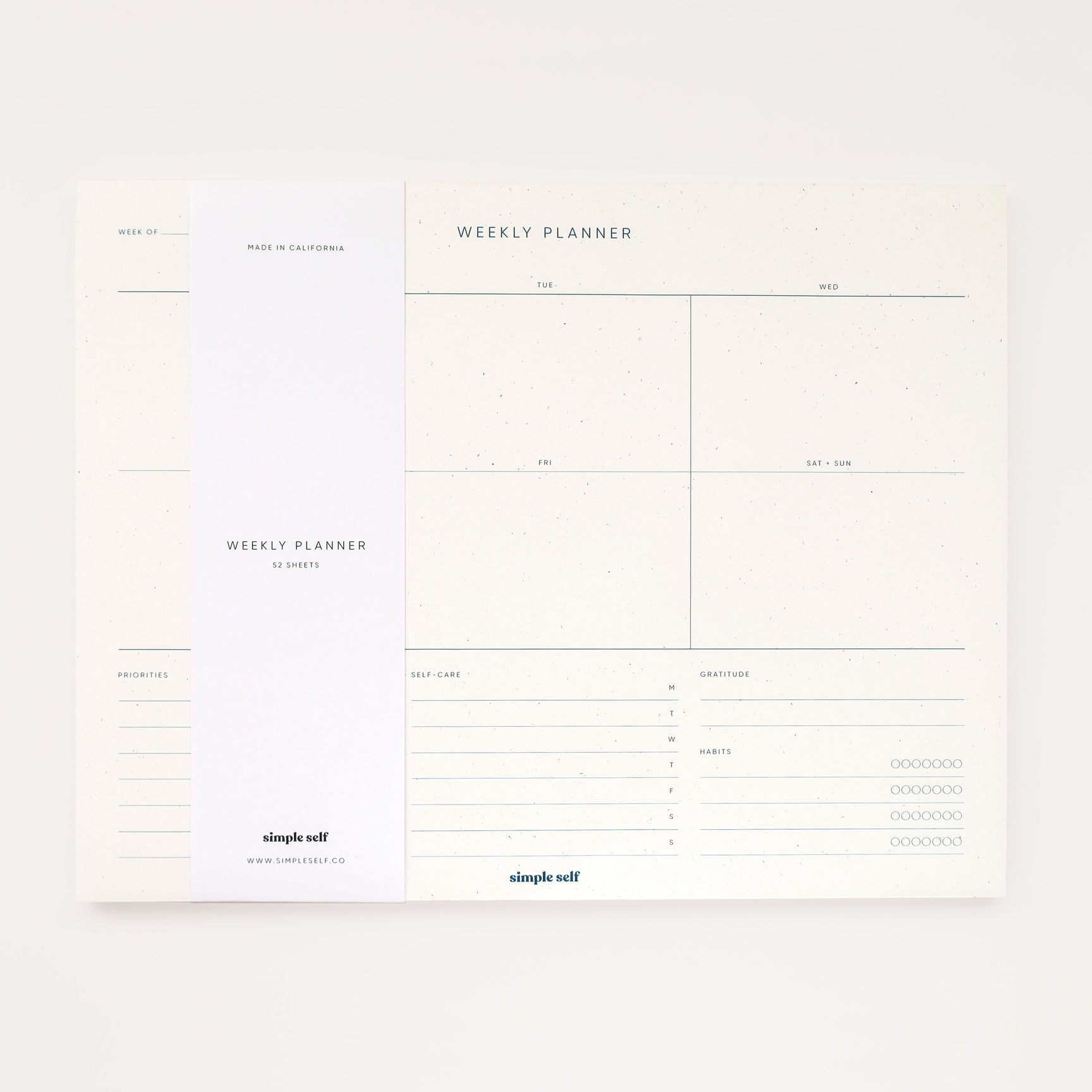 Weekly Planner Notepad | 52-Sheets | 11